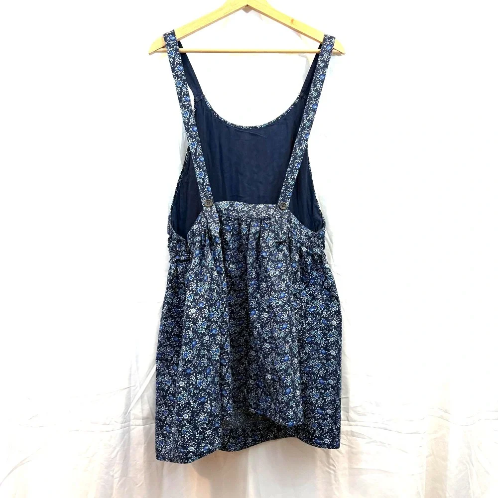 Free‎ People Petunia Mini Dress, Blue & White Flower Print- Size Medium